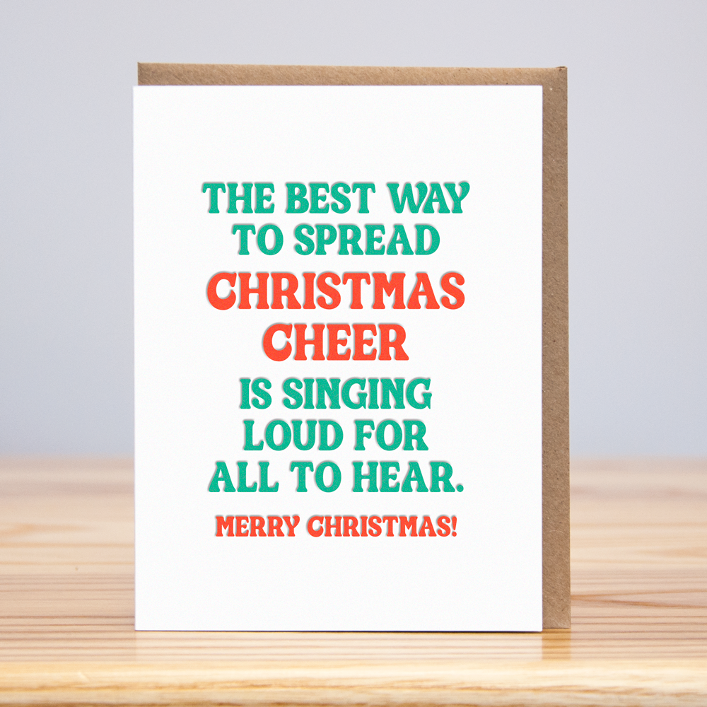Christmas Cheer Christmas (Letterpress)