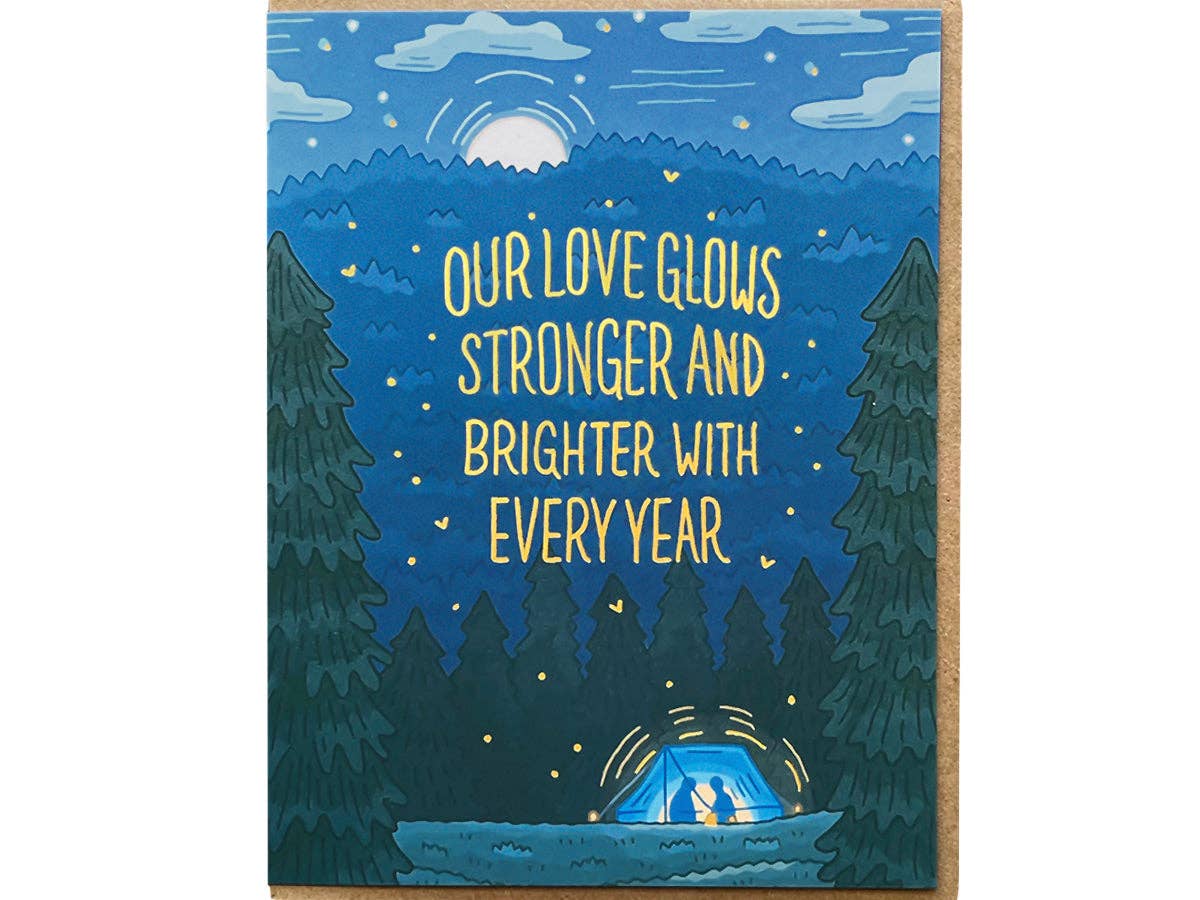 Love Tent Anniversary Card
