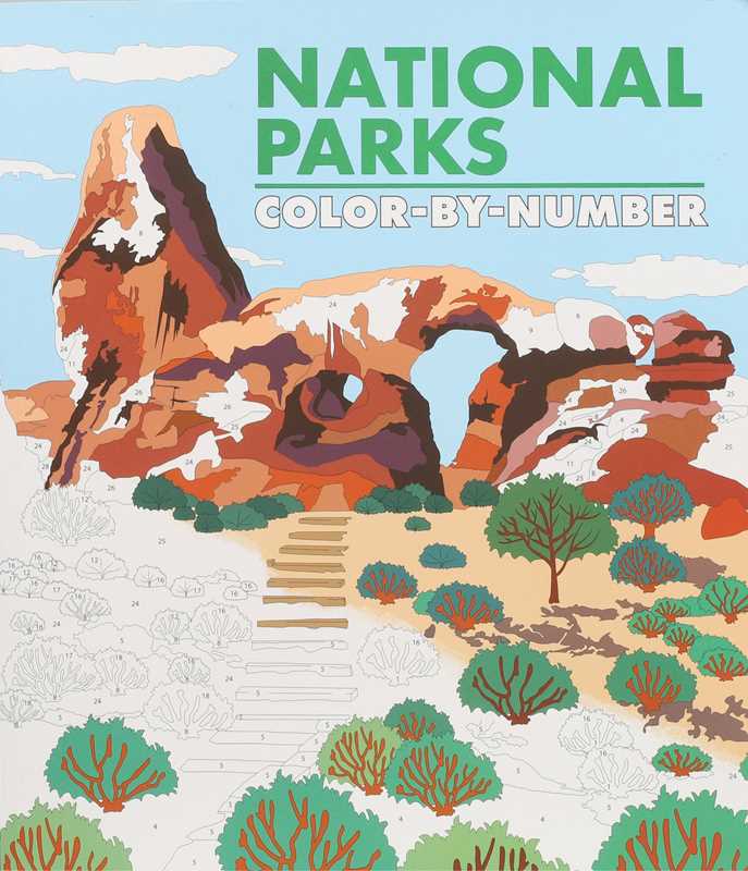 National Parks Color-by-Number by Editors of Thunder Bay Press