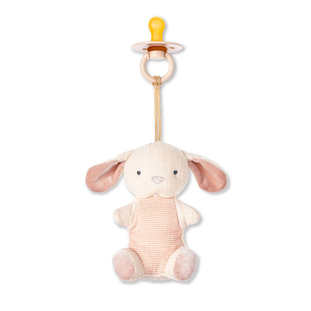 Bitzy Pal Natural Rubber Pacifier &amp; Plush
