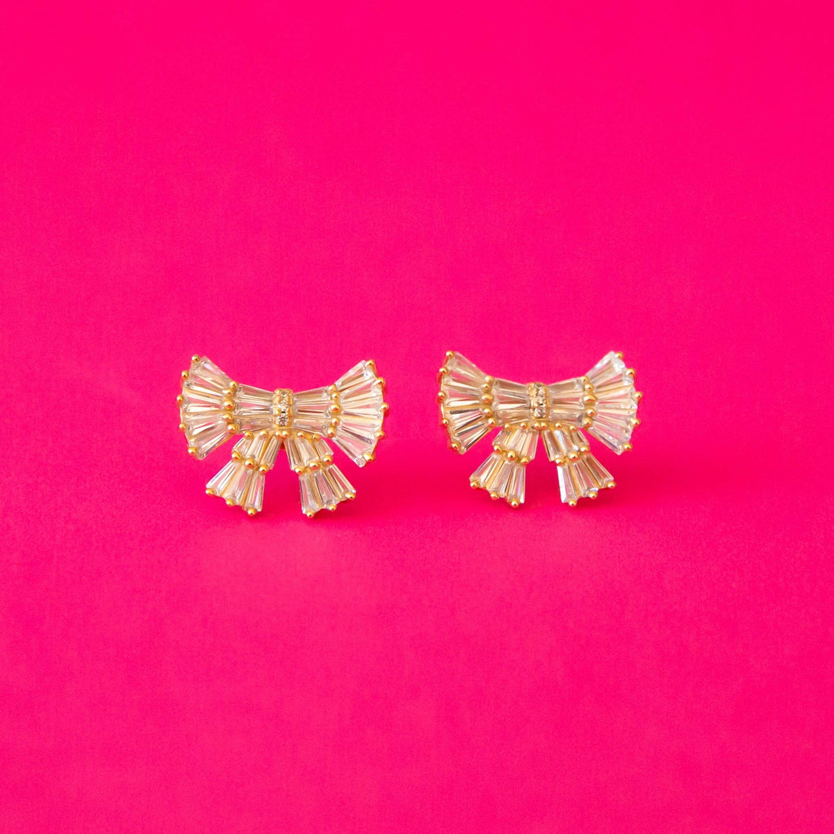 Holiday Sparkle Bow Earrings