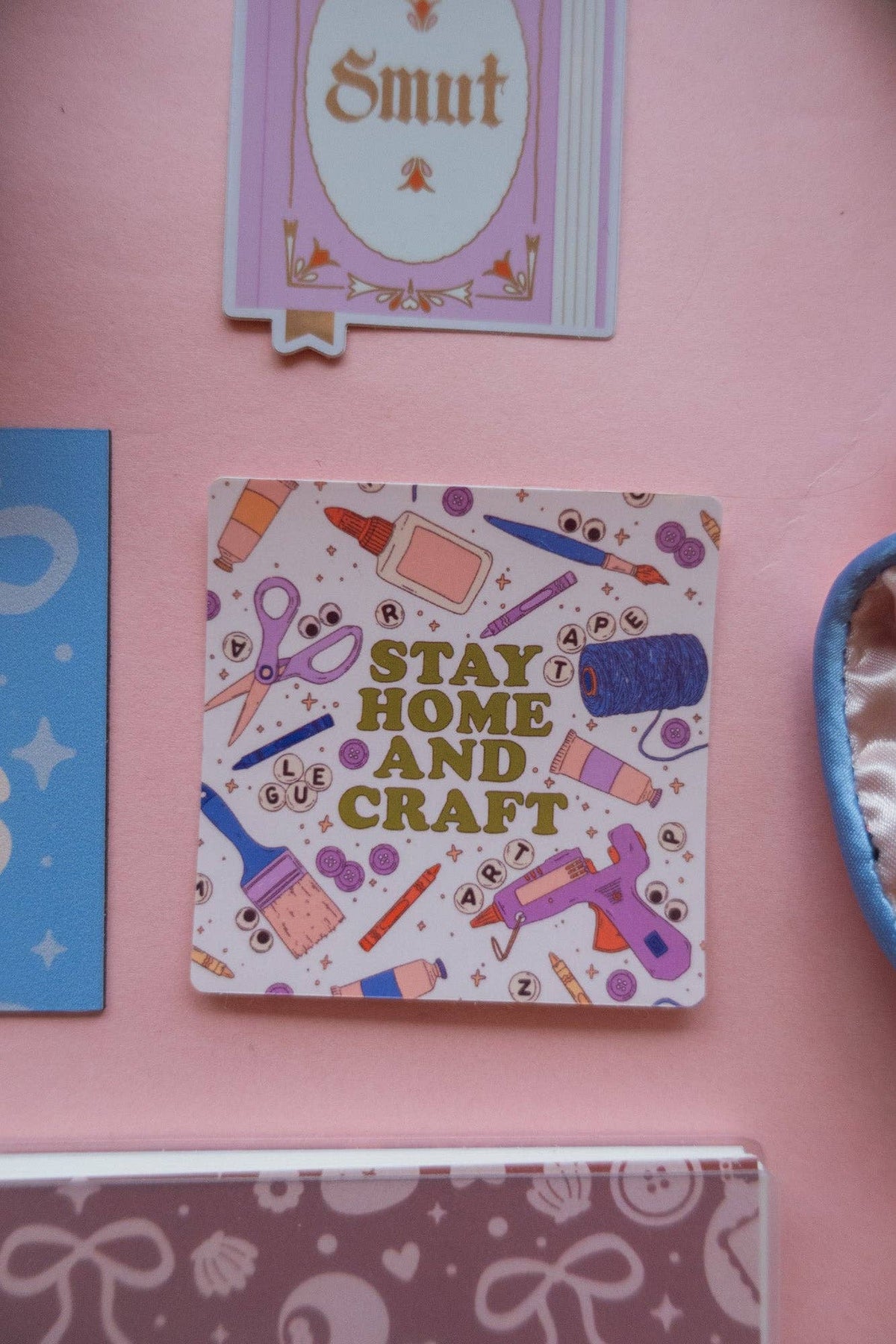 Stay Home & Craft Sticker