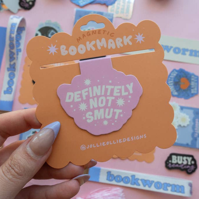 Pink Definitely Not Smut Magnetic Bookmark