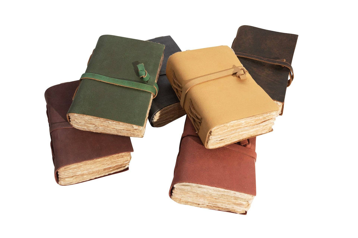 Mini Leather Wrap Journals
