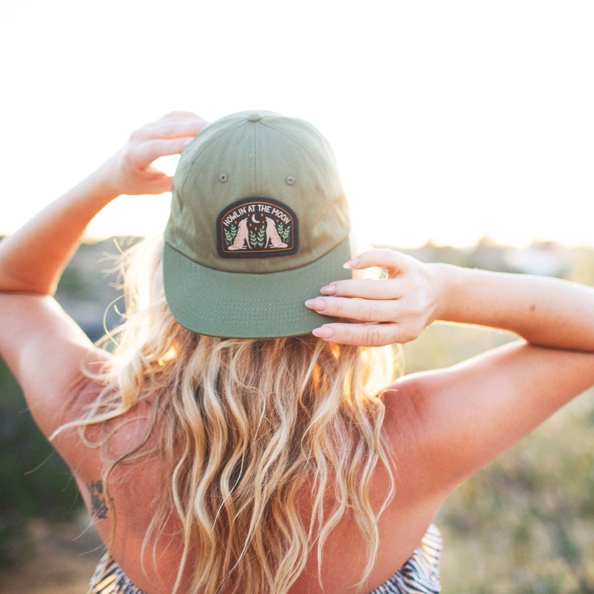 Howlin' At The Moon Cotton Snapback Hat
