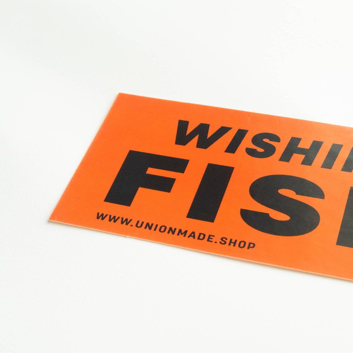Bumper Sticker - Wishing I Was Fishing