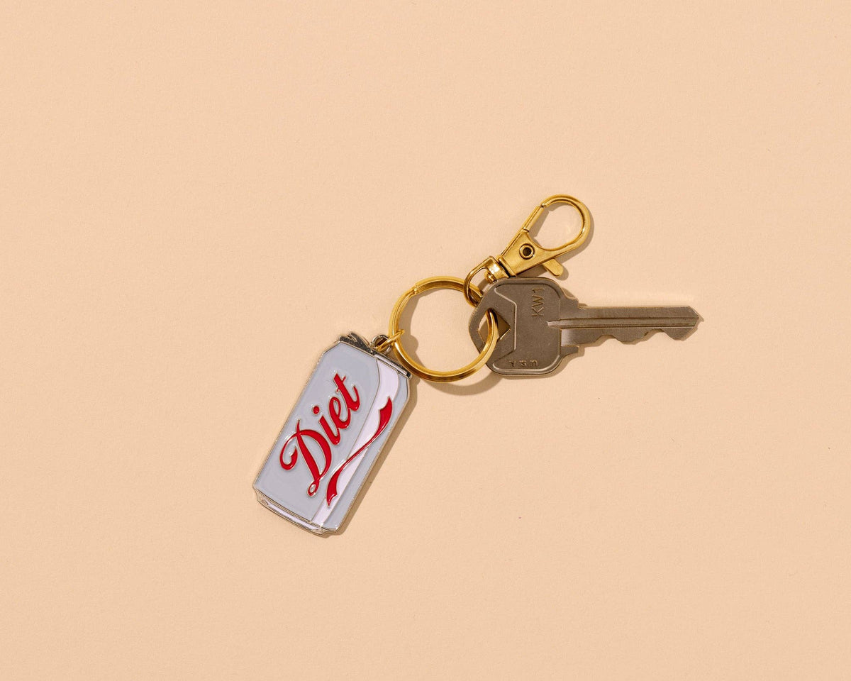 Diet Soda Enamel Keychain &amp; Bag Charm