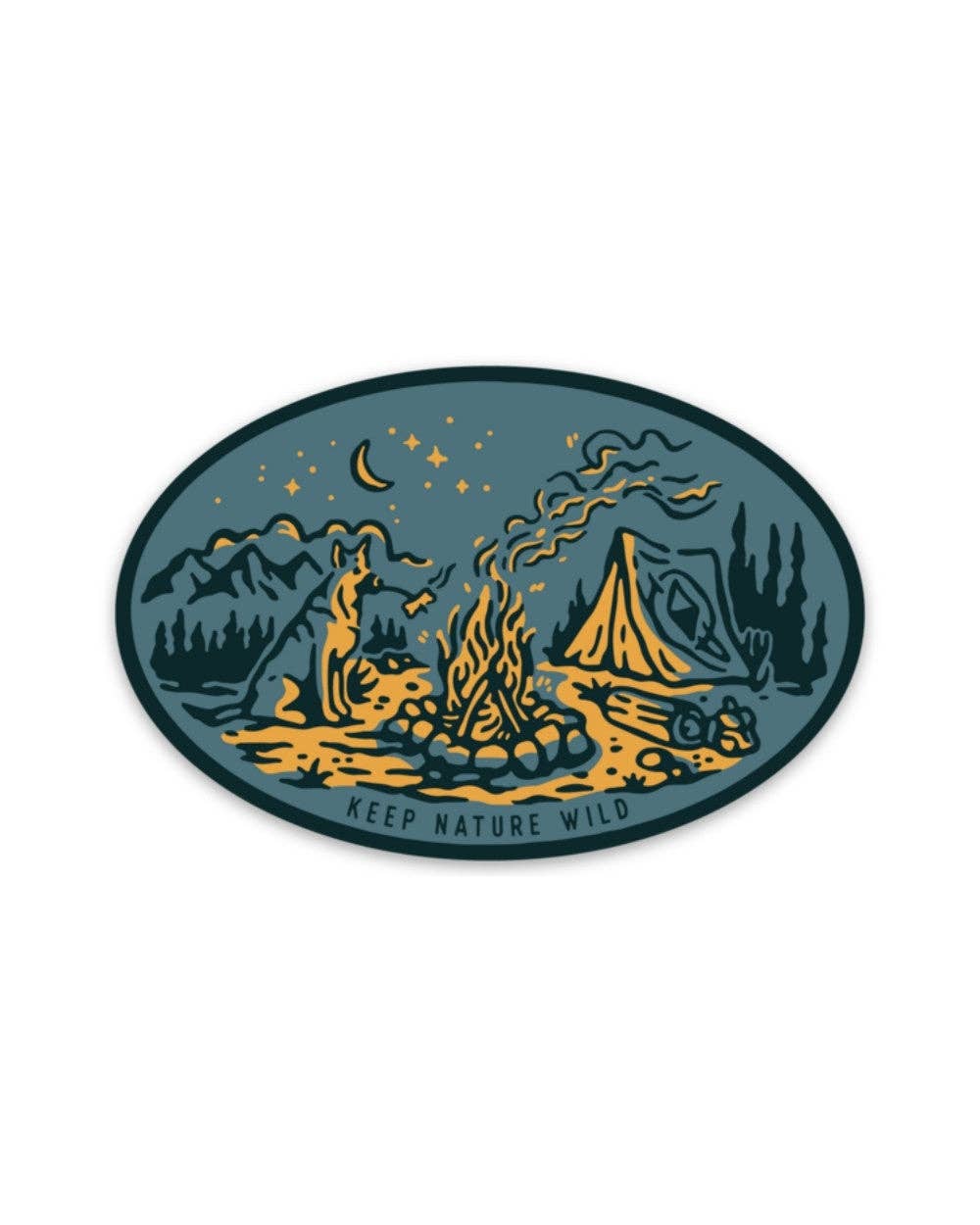 Campfire Dog | Sticker