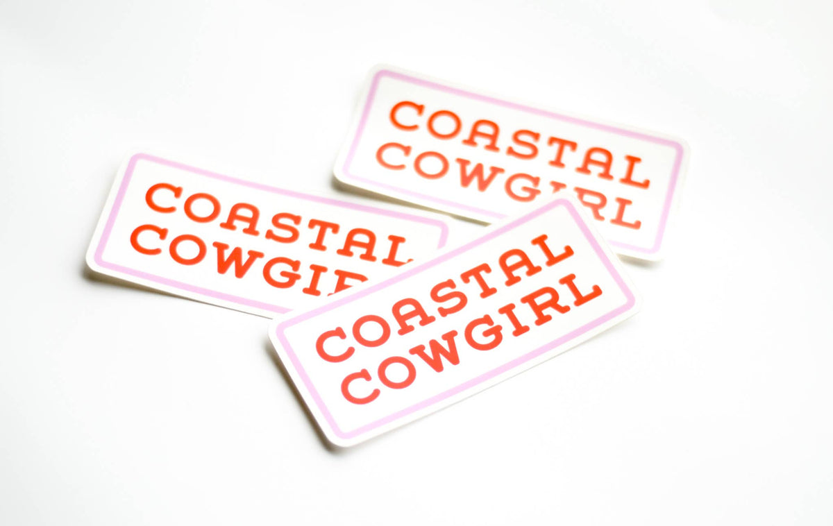 Coastal Cowgirl Vinyl Sticker
