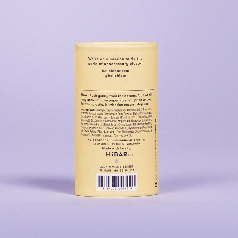 HiBAR Deodorant Lavender + Jasmine