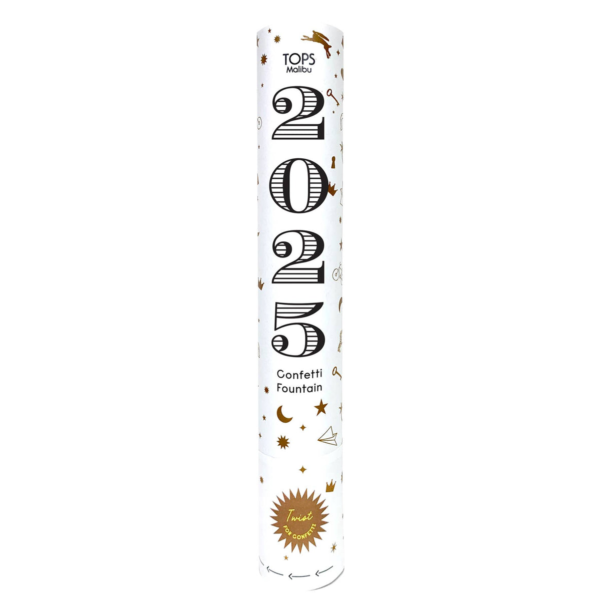 Confetti Fountain 9.5&quot; - Graduation - &quot;2025&quot;