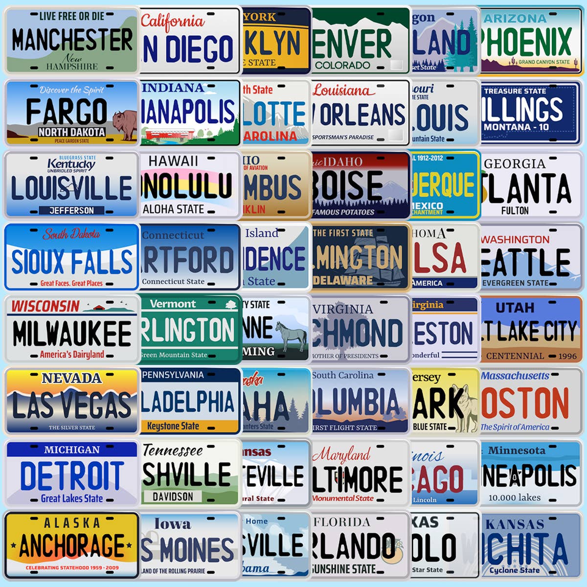 Clinton New York License Sticker