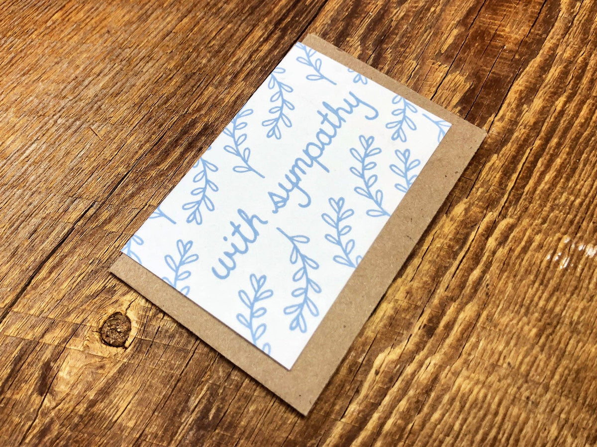 With Sympathy Enclosure Card