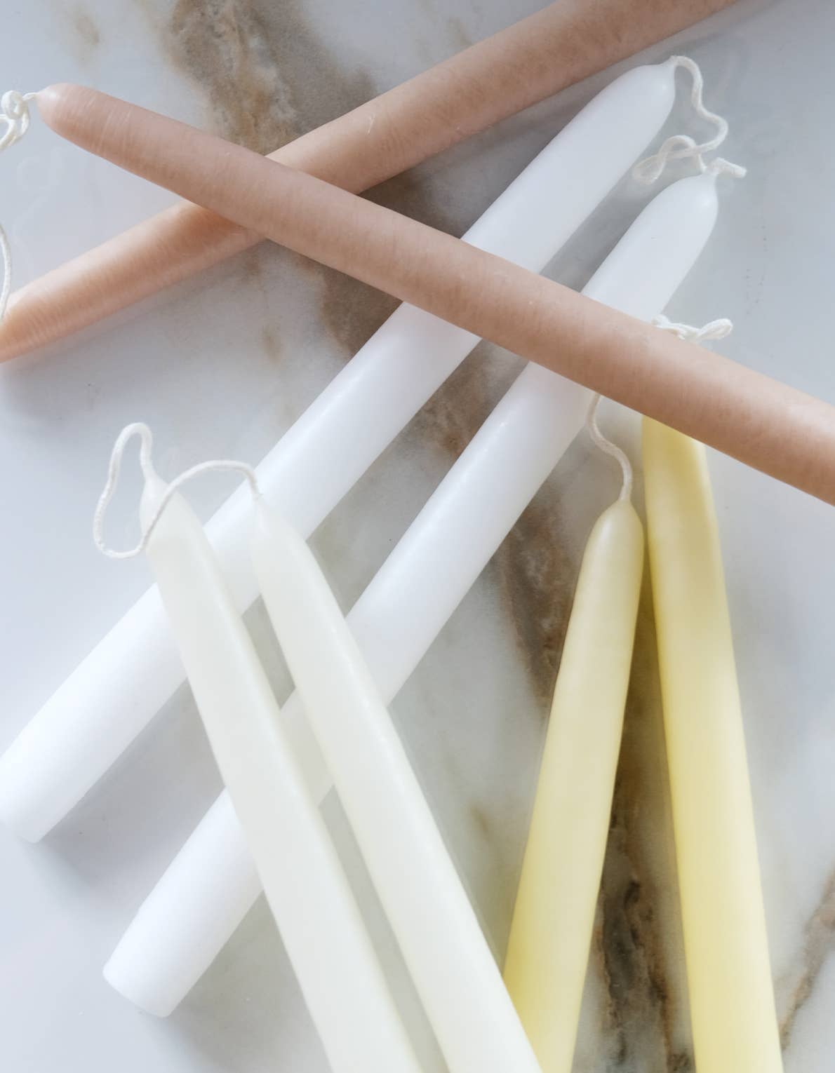 10" Hand-Dipped Taper Candle Pair | Berry