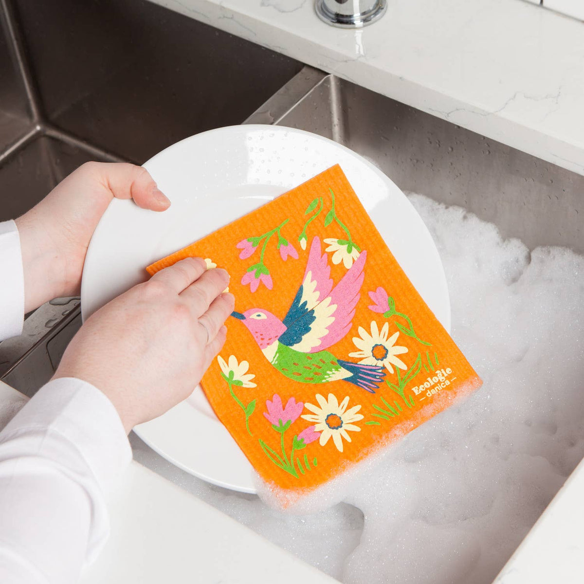 Hummingbird Swedish Dishcloth