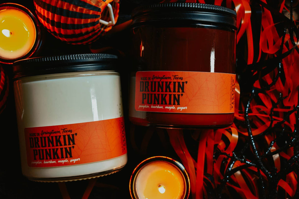 Drunkin&#39; Punkin&#39; Candle (Pumpkin, Bourbon)