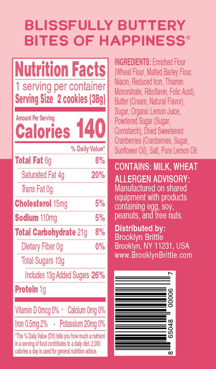 Lemon Cranberry Snack Pack - Grab & Go