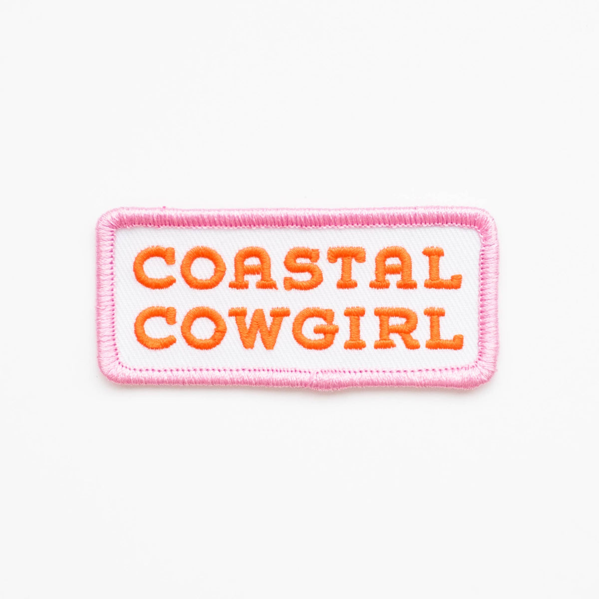Coastal Cowgirl Embroidered Iron on Patch