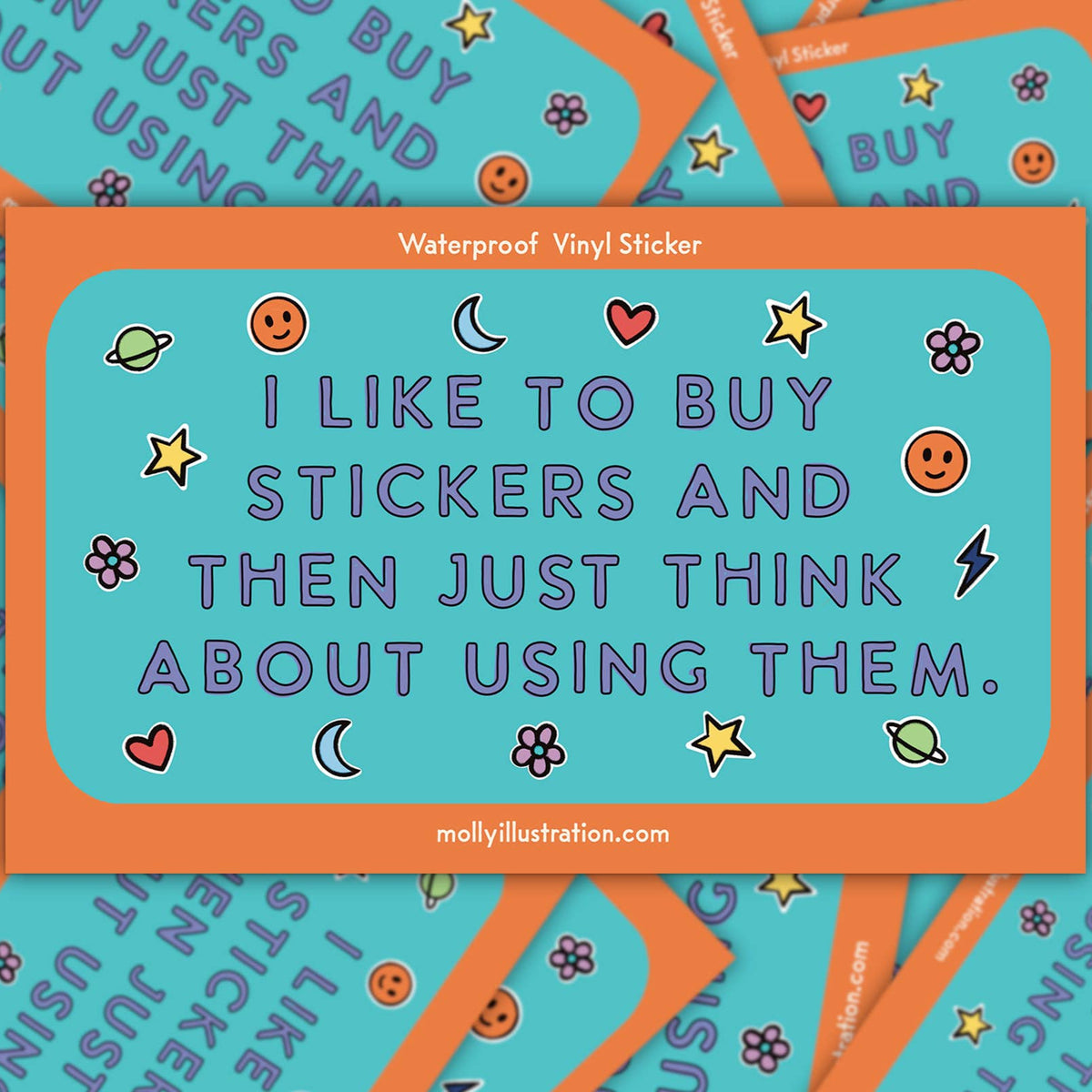I Like to Buy Stickers Waterproof Vinyl Sticker