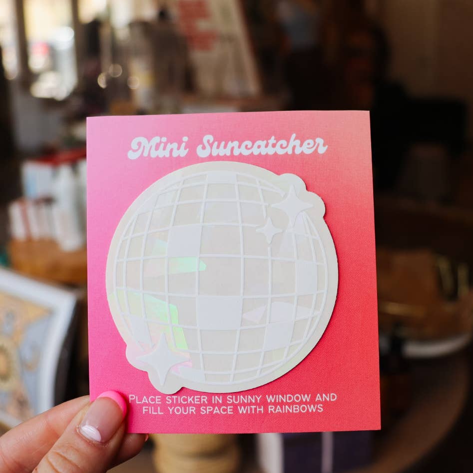 Mini Disco Suncatcher | Rainbow Sticker