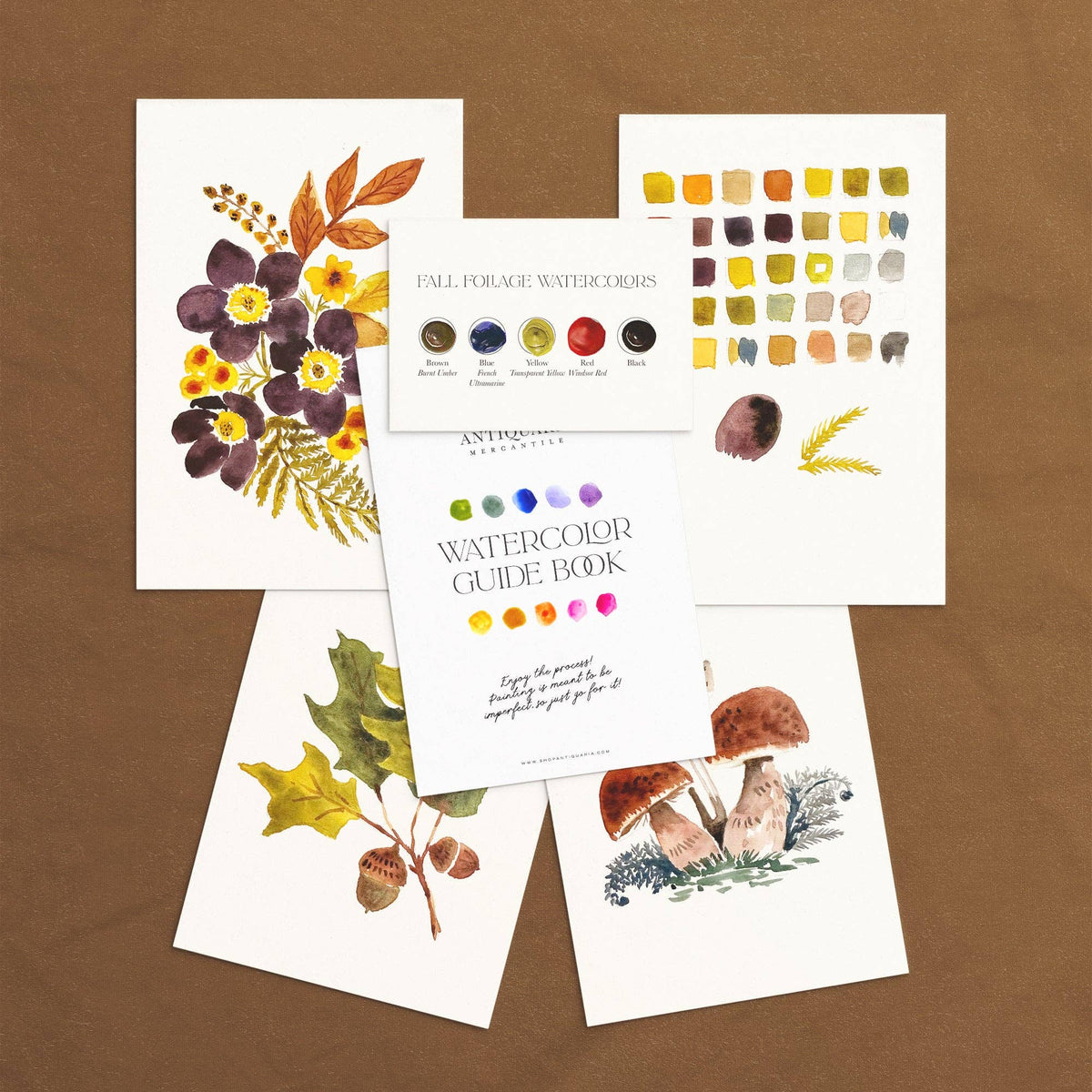 Watercolor Painting Kit : Woodland Botanicals