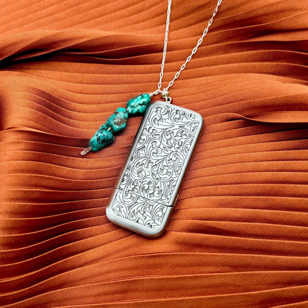 Flicker Lighter Necklace 18" Gold