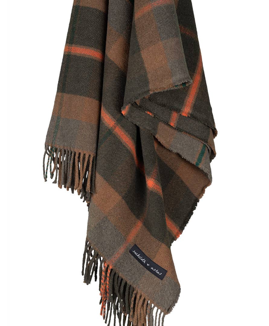 Folk Olive Blanket