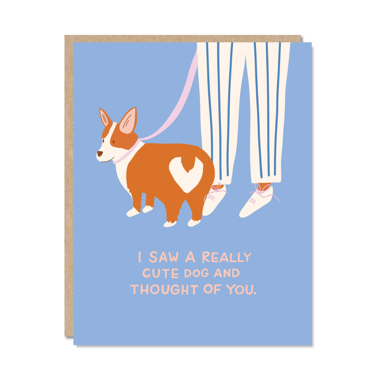 I Saw A Cute Dog Greeting Card