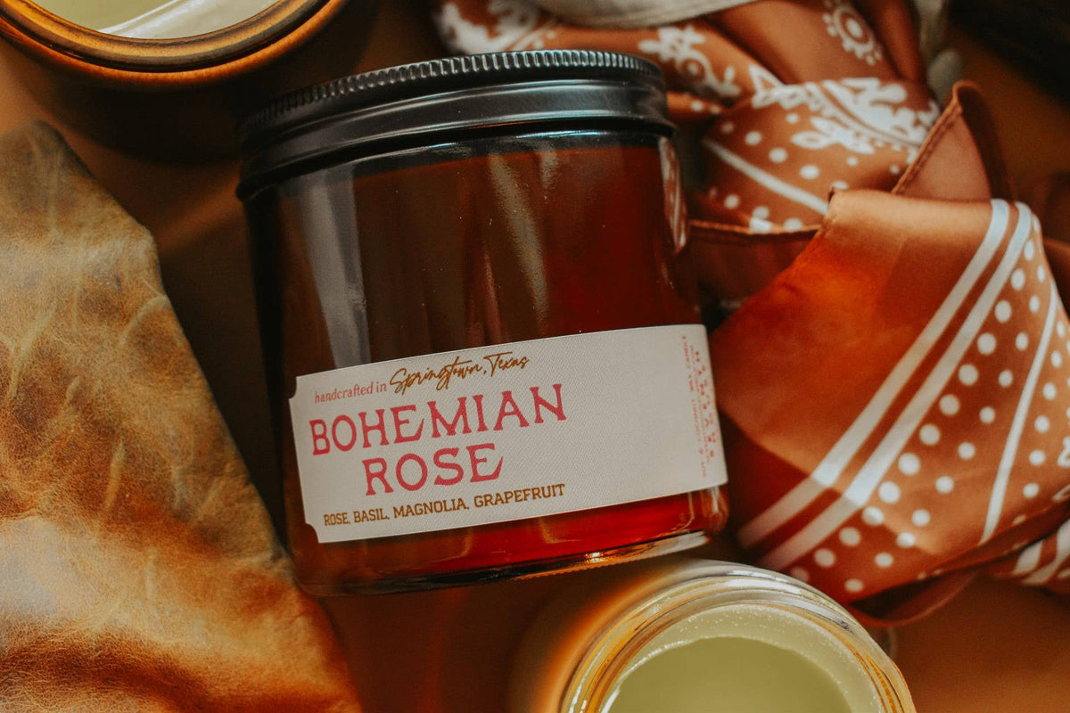 Bohemian Rose Candle