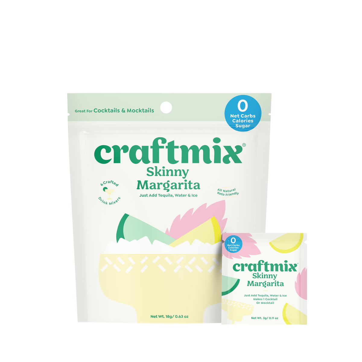 Skinny Margarita Cocktail Mixer - 12 Servings
