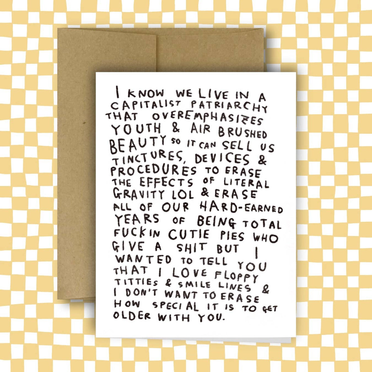 I DON'T WANT TO ERASE Greeting Card