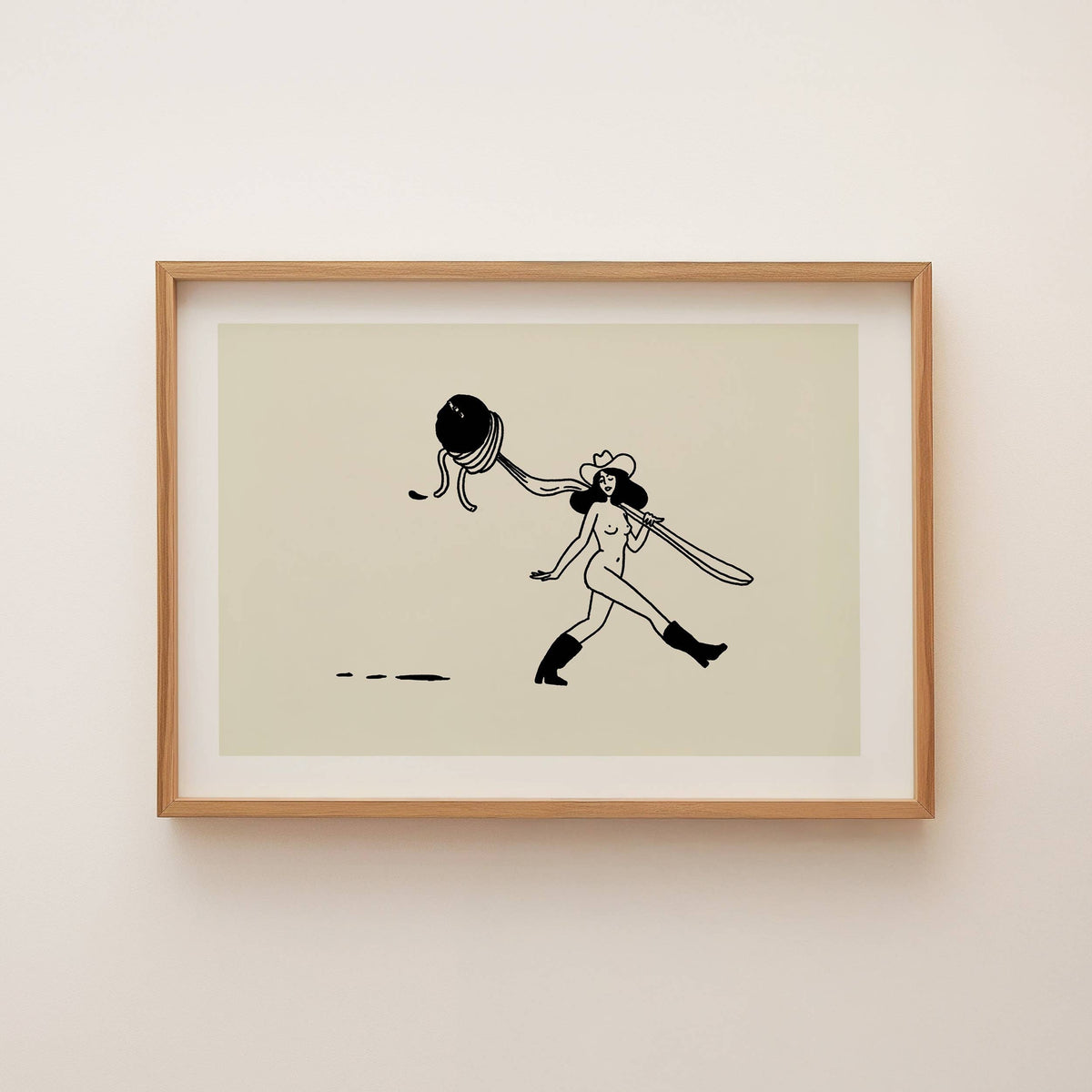 Spaghetti Western Vintage Foodie Inspired Wall Art Print