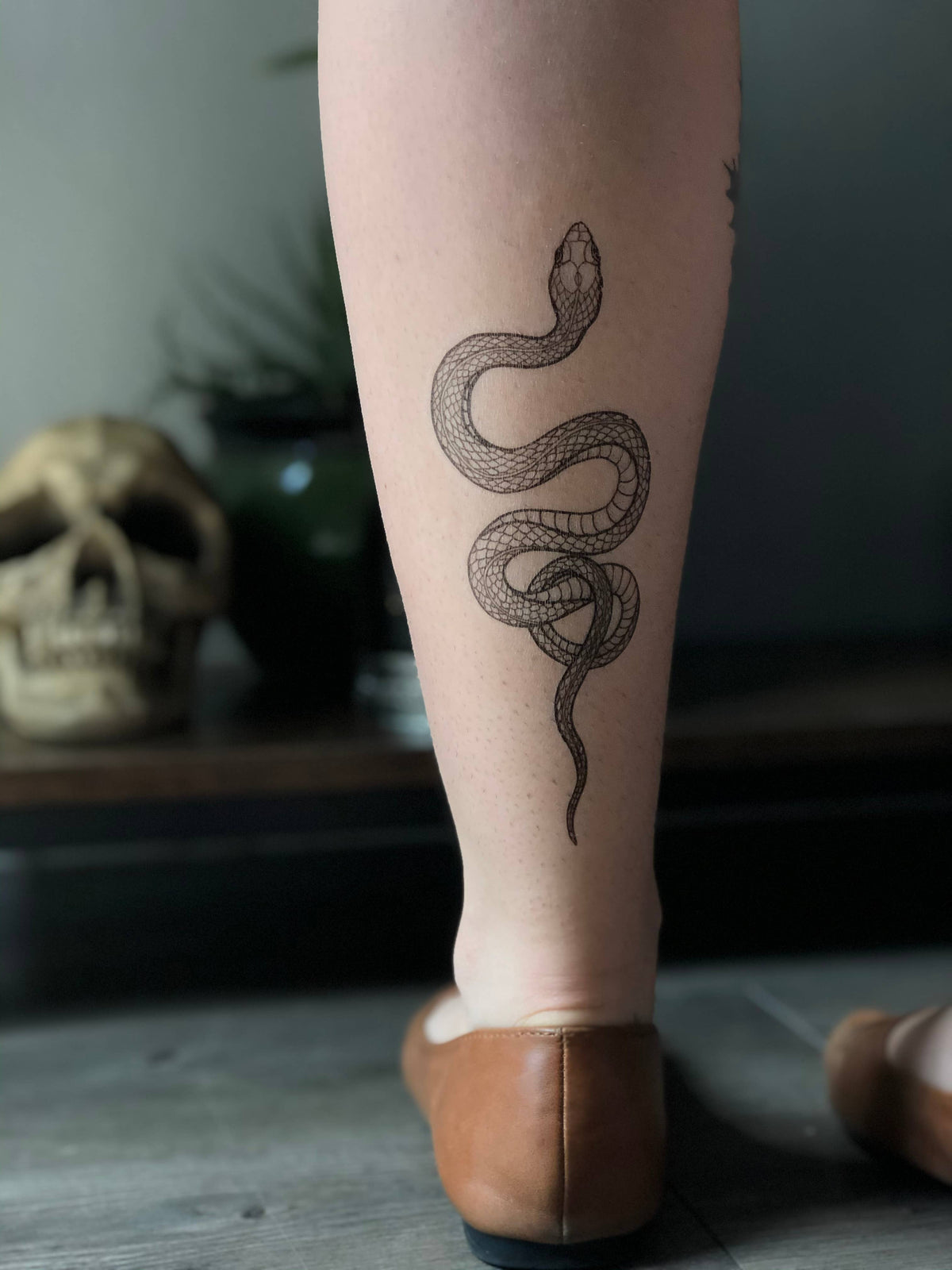 Garden Snake Temporary Tattoo