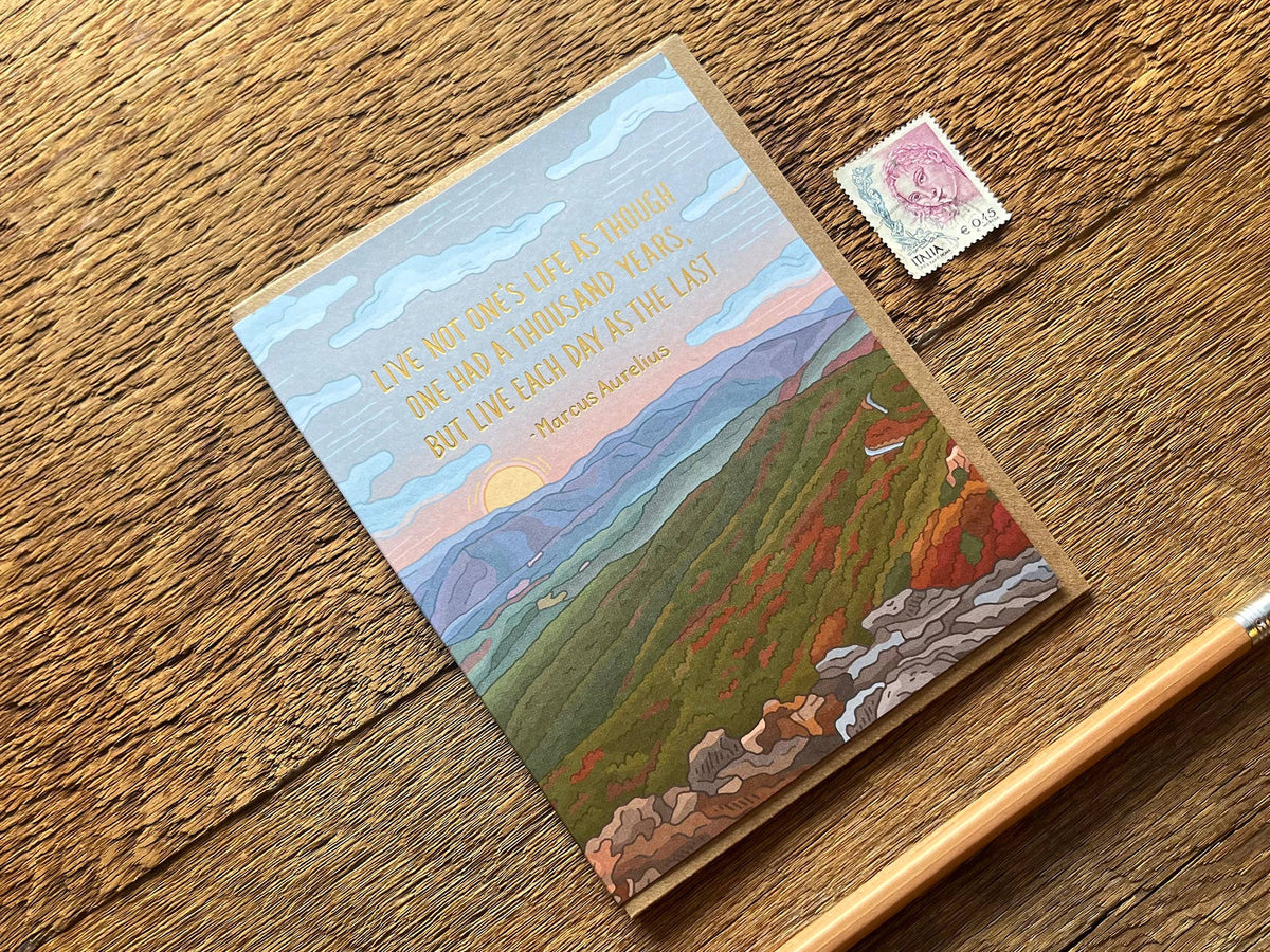 Aurelius Birthday Quote Card