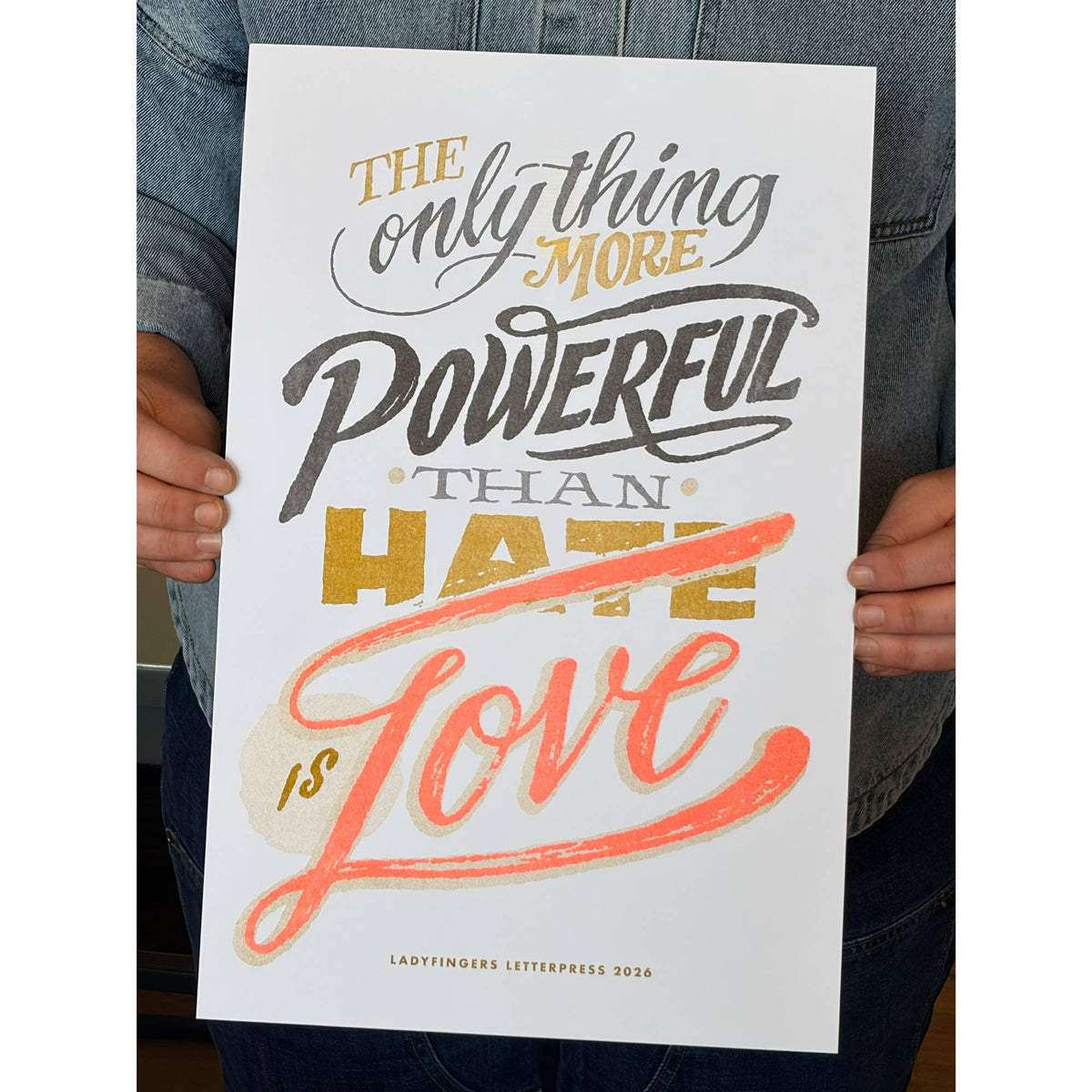 The Only Thing More Powerful Risograph Art Print