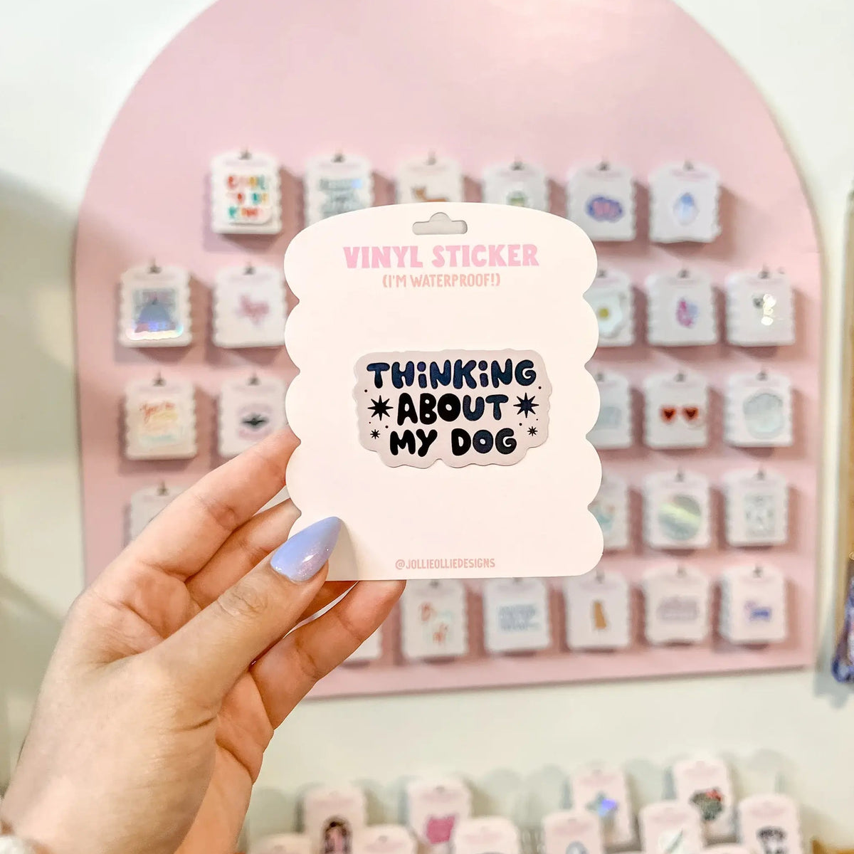 Thinking About My Dog Sticker