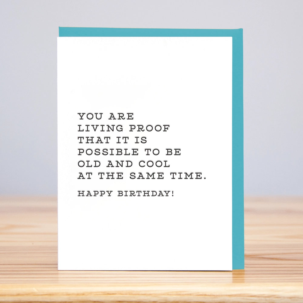 Living Proof Birthday Card