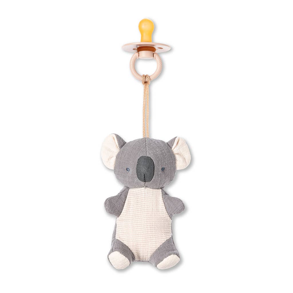 Bitzy Pal Natural Rubber Pacifier &amp; Plush