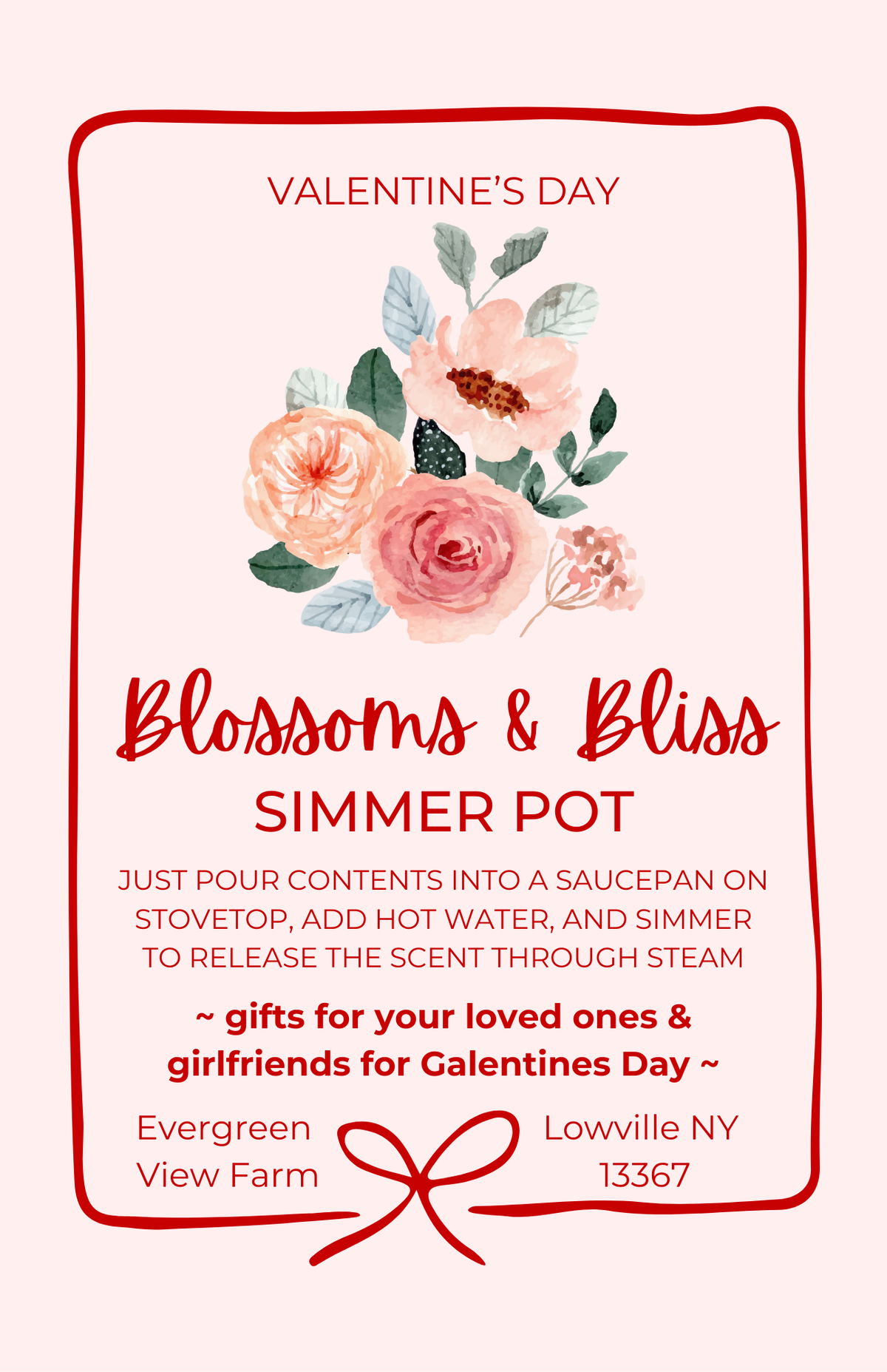 Floral Botanical Simmer Pot Kit