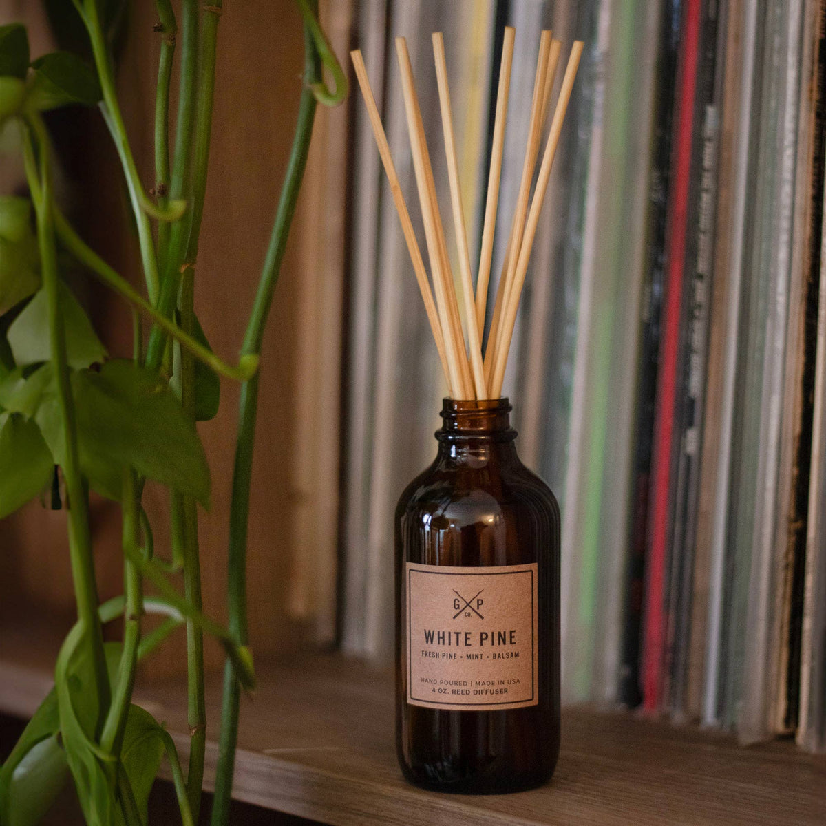 White Pine 4 oz. Balsam + Feather Reed Diffuser