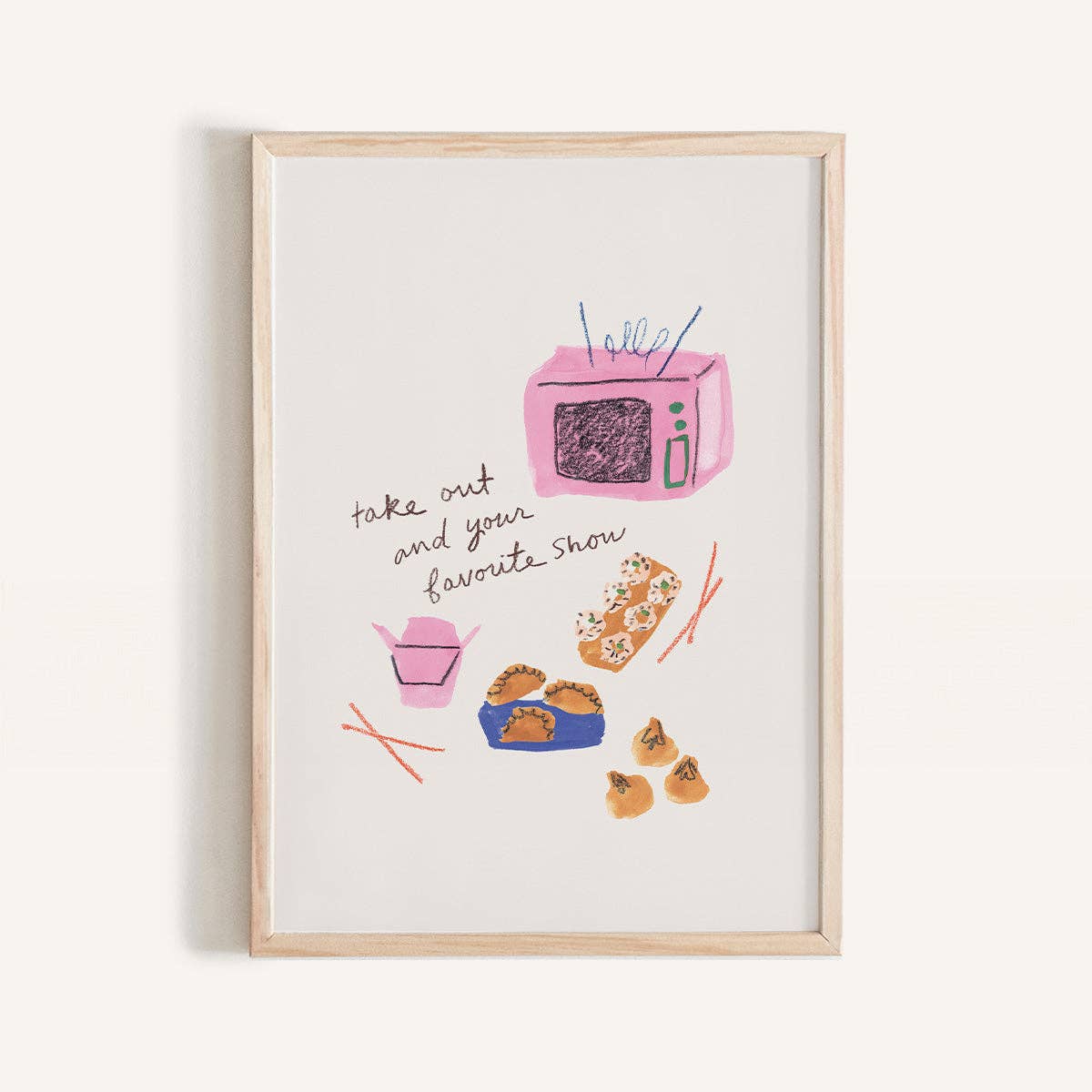Take Out and Your Favorite Show Mini Art Print