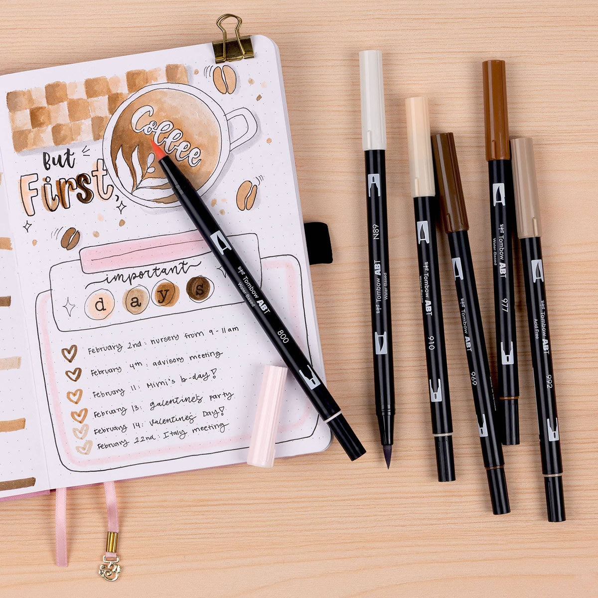 Dual Brush Pen Art Markers – Coffee Break