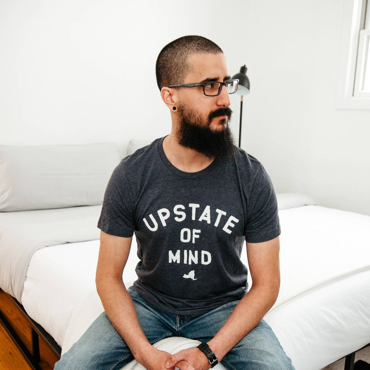 Upstate of Mind Tee - Midnight Navy Heather