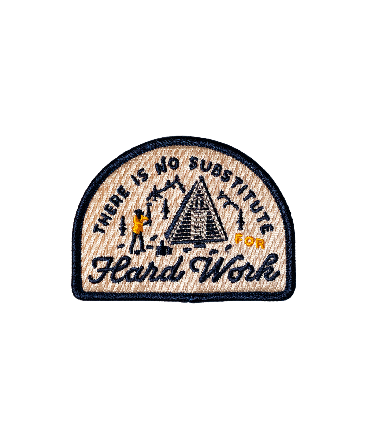There is No Substitute for Hard Work Embroidered Patch