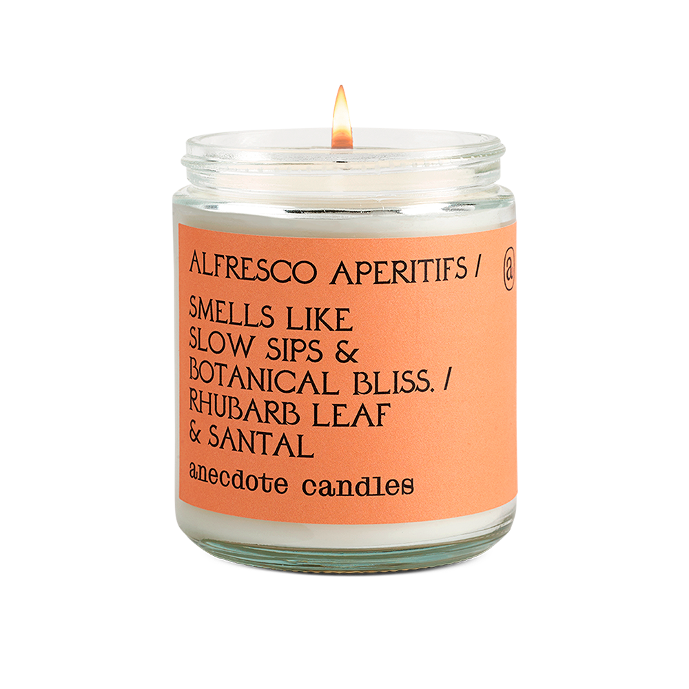 Alfresco Aperitifs (Rhubarb Leaf & Santal) Glass Jar Candle