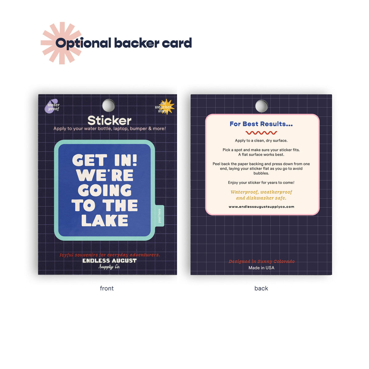 Get In! We&#39;re Going To The Lake Sticker