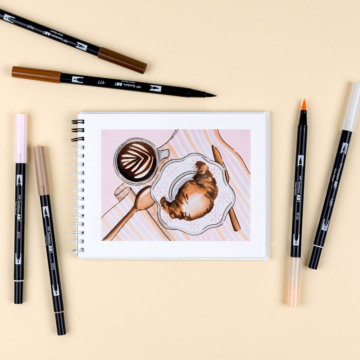 Dual Brush Pen Art Markers – Coffee Break