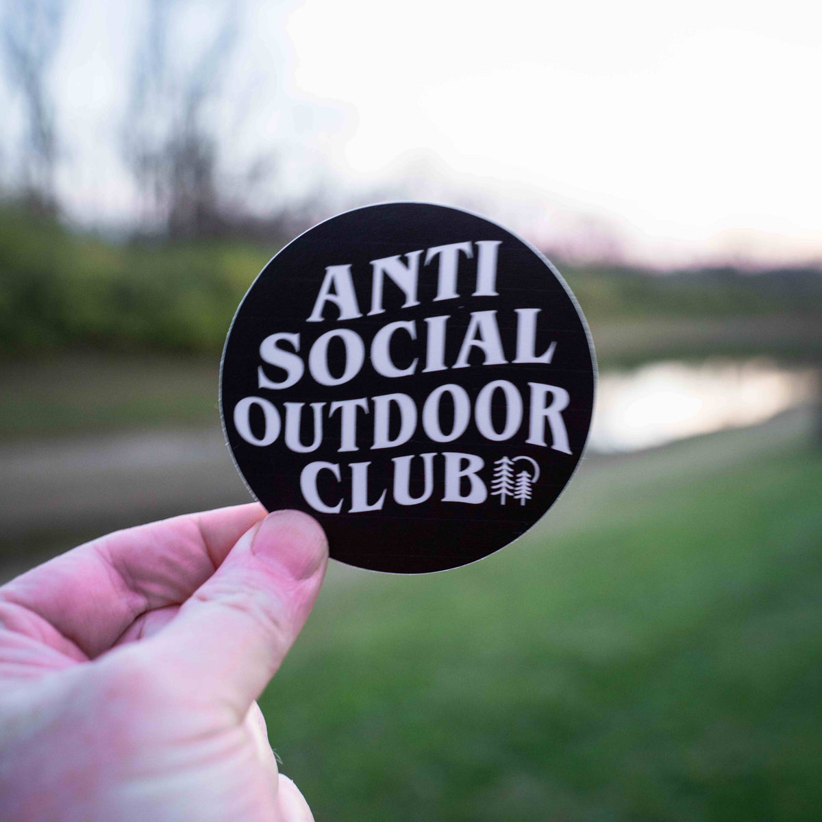 Anti Social Outdoor Club Sticker