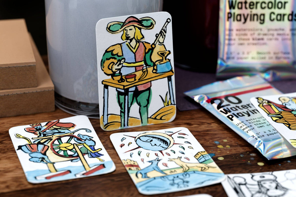 Watercolor Playing Cards - Pack of 20