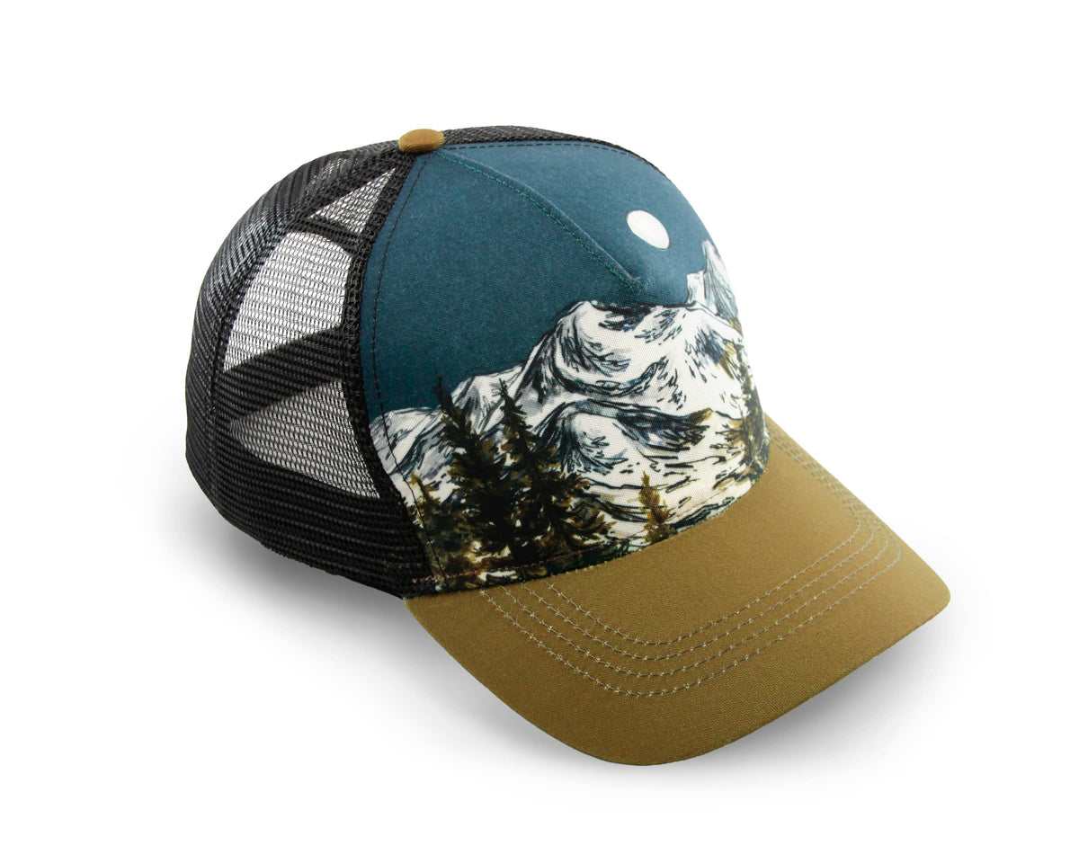 Moonlit Mountain Trucker Hat